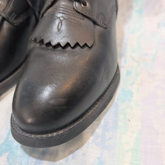 Ariat Heritage Lacer II Black Leather Lace-Up Boots - US 9.5 EE / EUR 42.5 W - Picture 5 of 10